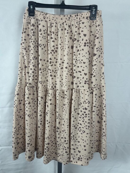 NLT Dresses & Skirts - NLT (No Less Then) Animal Print Tiered Midi Skirt w/ Pockets Size M